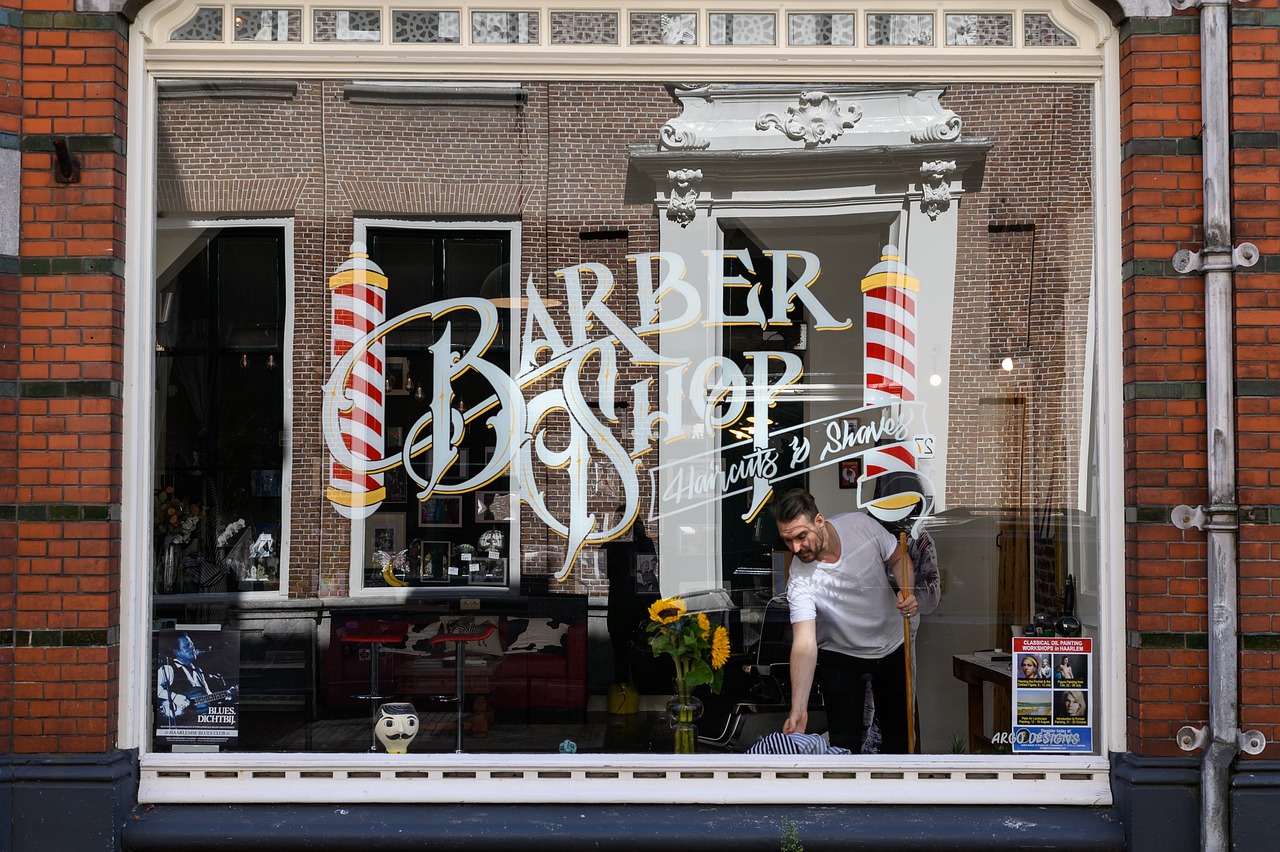 Barbershop entrance